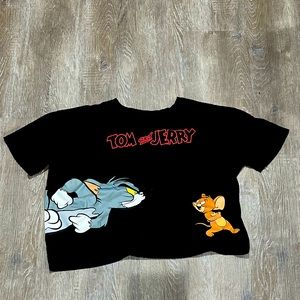 Tom & Jerry Crop Tee